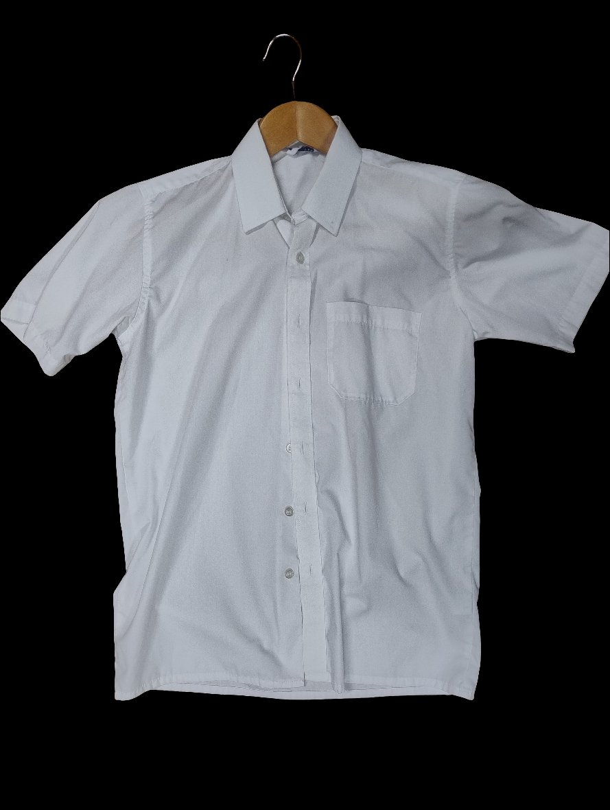White Shirt Girls Short Sleeved