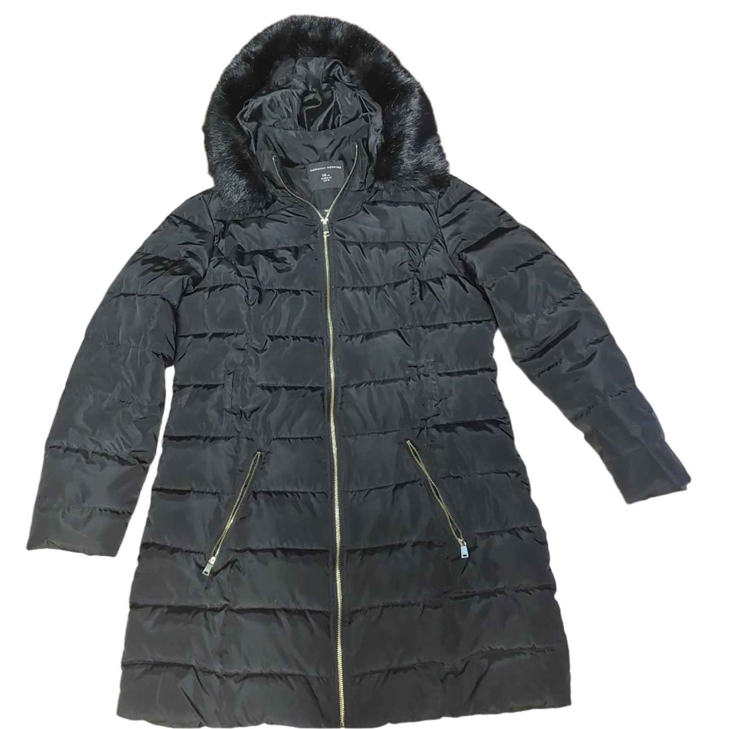 Coat (Winter) Dorothy Perkins Girls Black Age 14