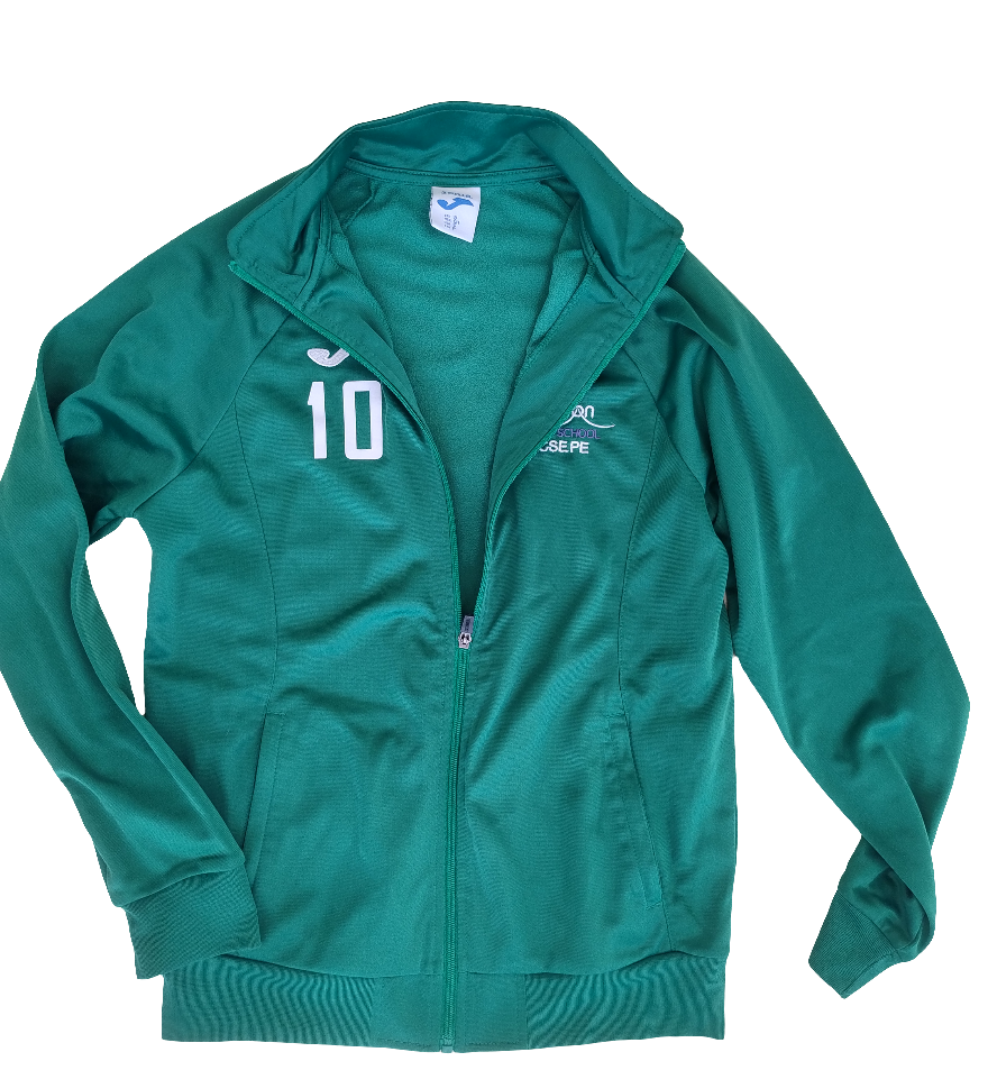 PE full zip tops GCSE (numbered/non-numbered)