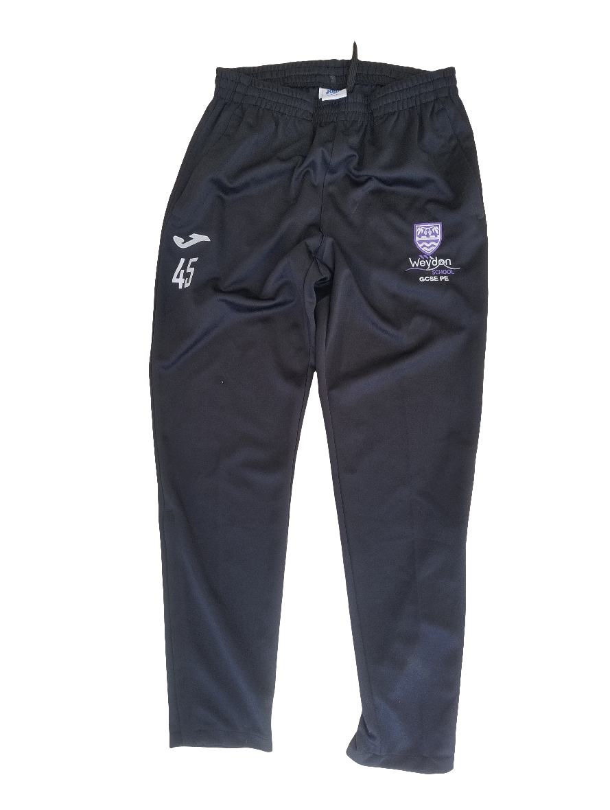 PE track pants GCSE (numbered)