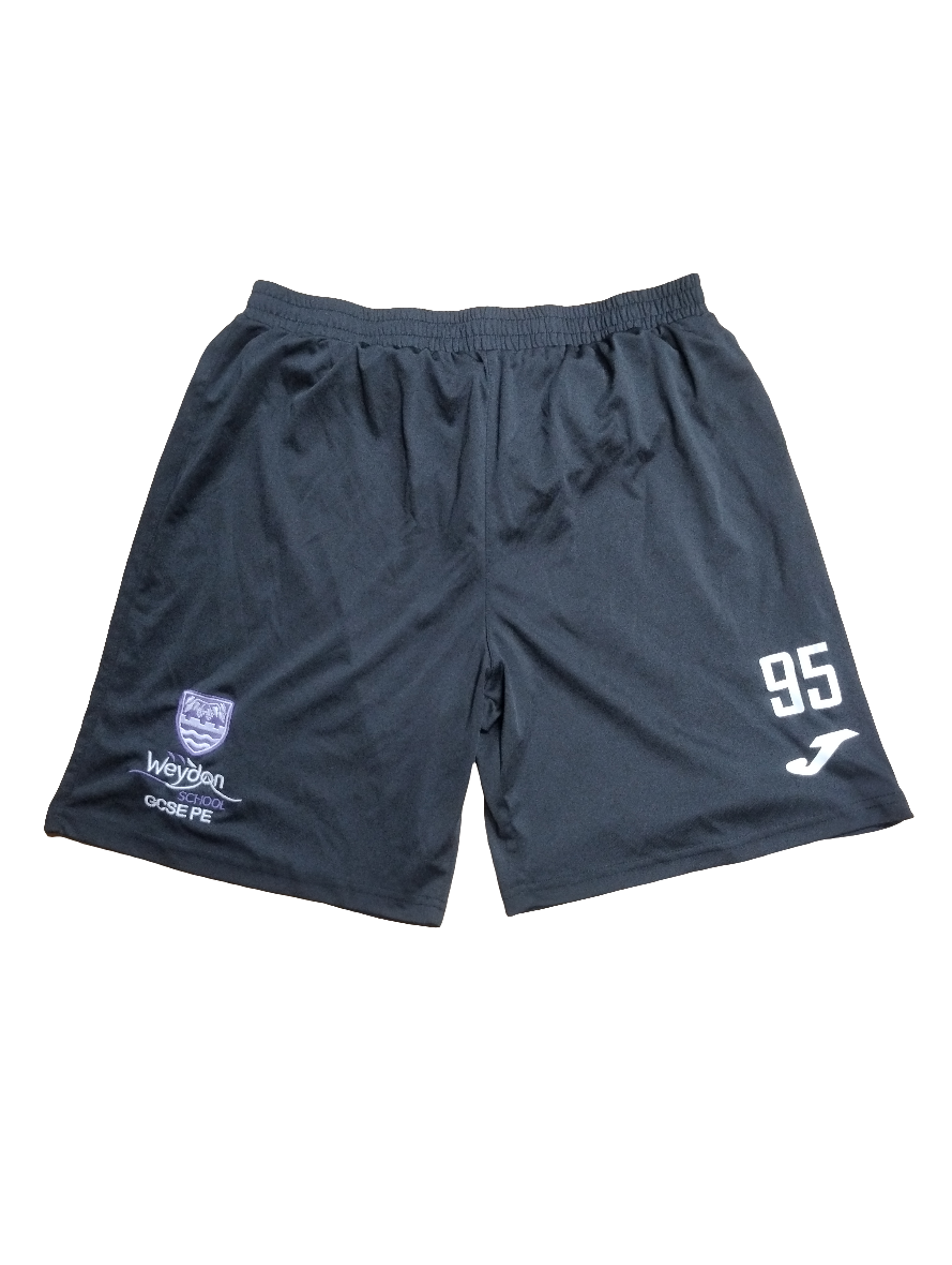 PE shorts GCSE (numbered)