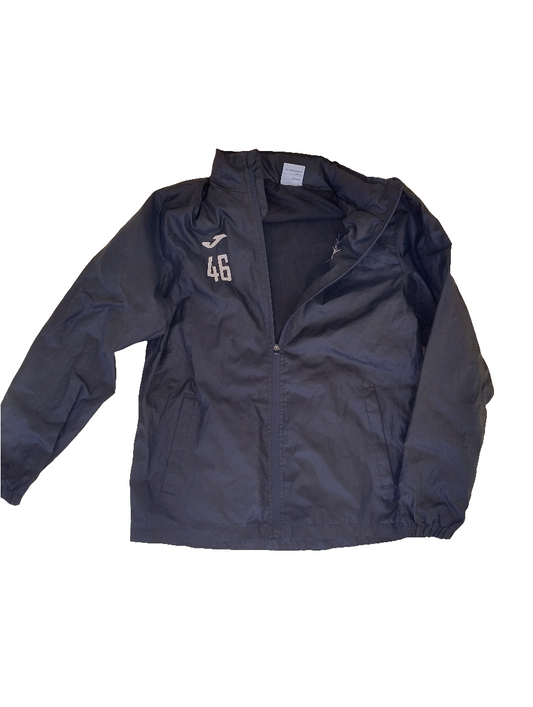 PE black rain jacket GCSE (numbered)