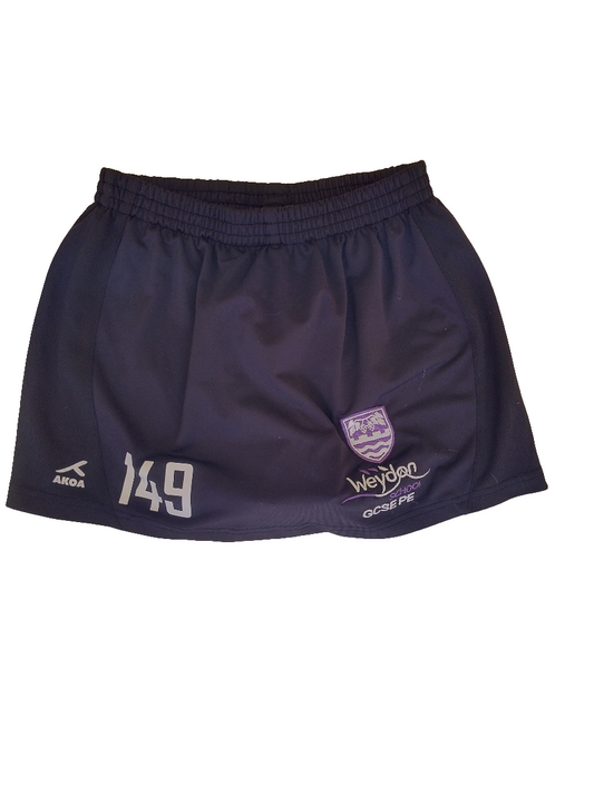 PE skort GCSE (numbered)