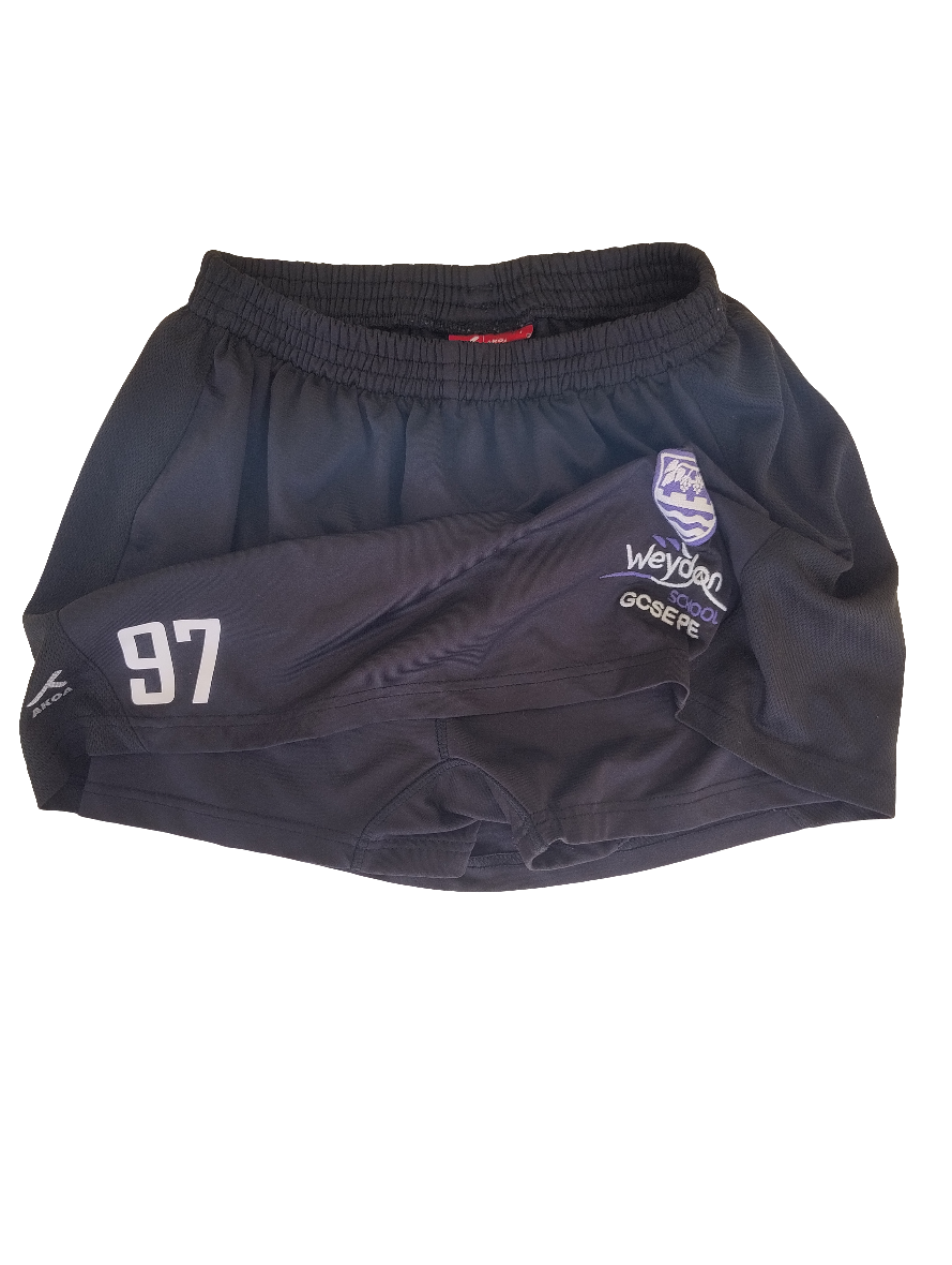 PE skort GCSE (numbered)